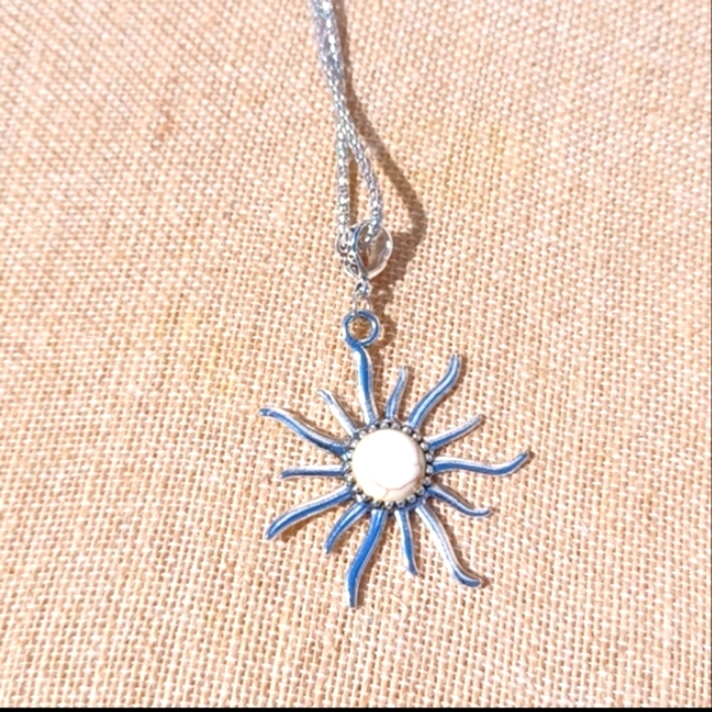 Sun Ivory Semiprecious Stone Necklace